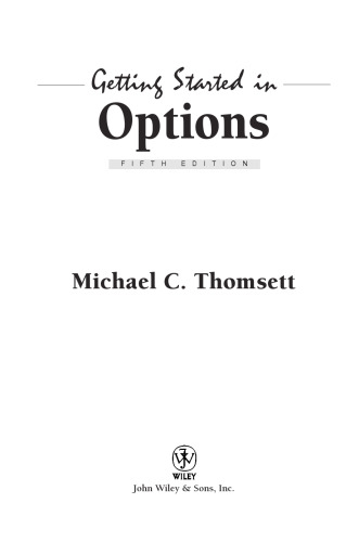 Getting Started in Options