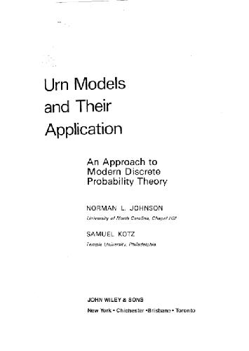 Urn models and their application