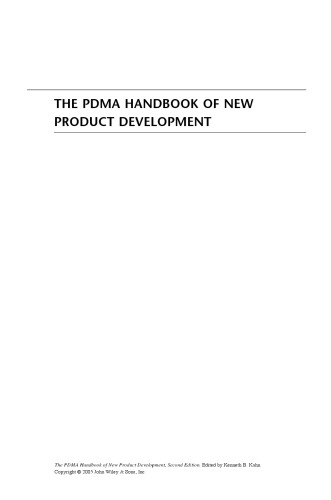 The PDMA Handbook of New Product Development, Second Edition
