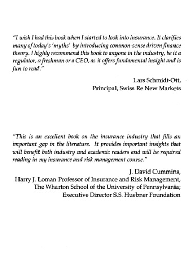 Insurance from Underwriting to Derivatives
