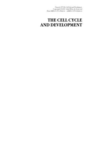 The Cell Cycle and Development