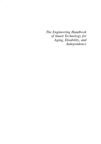The Engineering Handbook of Smart Technology for Aging, Disability, and Independence
