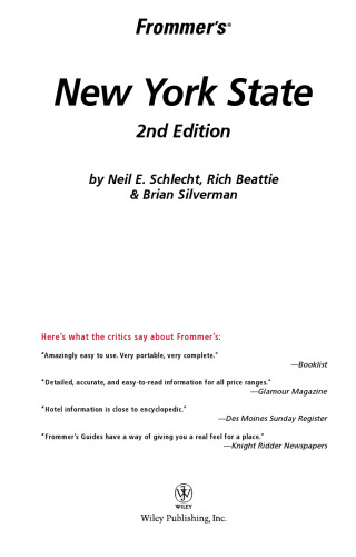 Frommer's New York State (2005) (Frommer's Complete)
