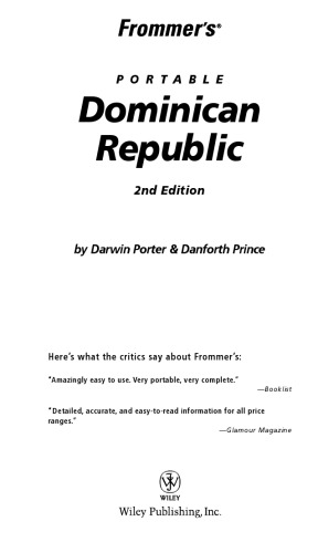 Frommer's Portable Dominican Republic (2005) (Frommer's Portable)