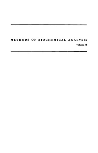 Methods of Biochemical Analysis, Volume 31