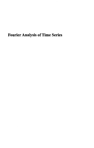 Fourier Analysis of Time Series: An Introduction, Second Edition