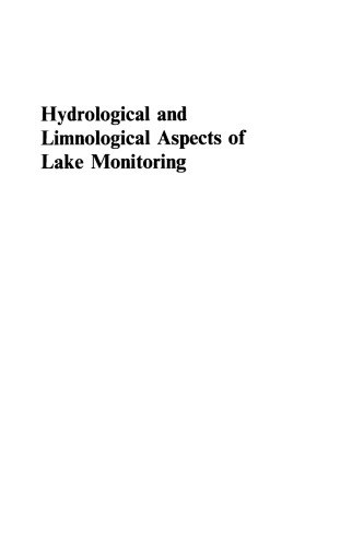 Water Quality Measurements Series: Hydrological and Limnological Aspects of Lake Monitoring