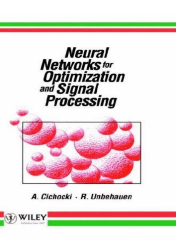 Neural Networks for Optimization and Signal Processing