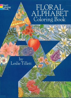 Floral Alphabet Coloring Book