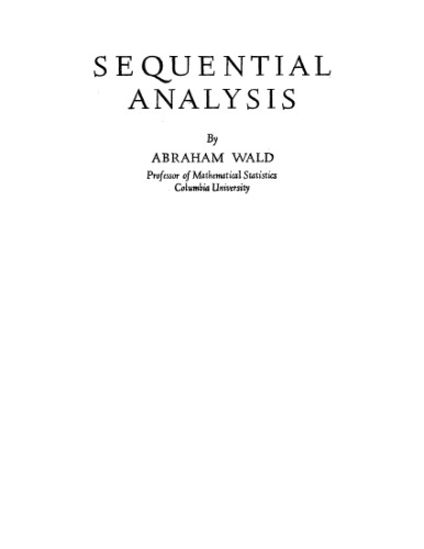 Sequential analysis