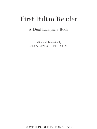 First Italian reader: a dual-language book