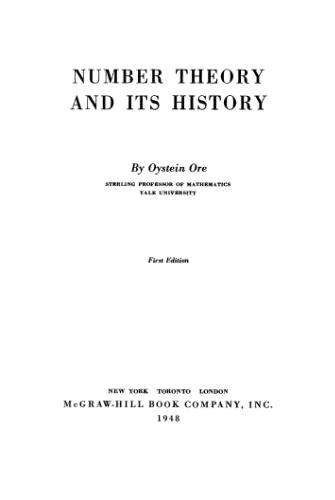 Number theory and its history