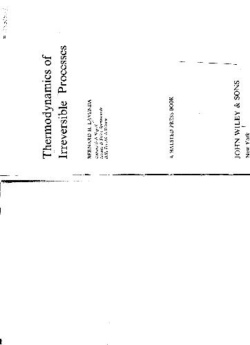 thermodynamics of irreversible processes