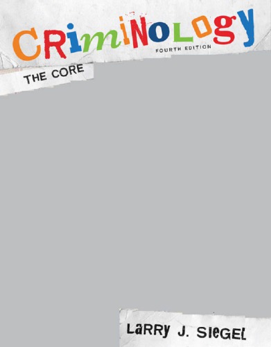 Criminology: the core