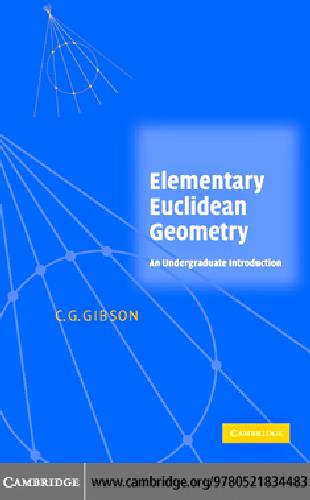 Elementary Euclidean Geometry: An Introduction