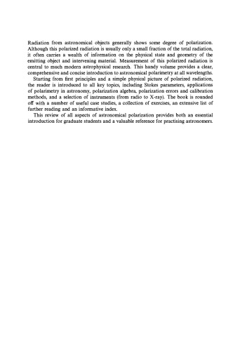 Astronomical Polarimetry
