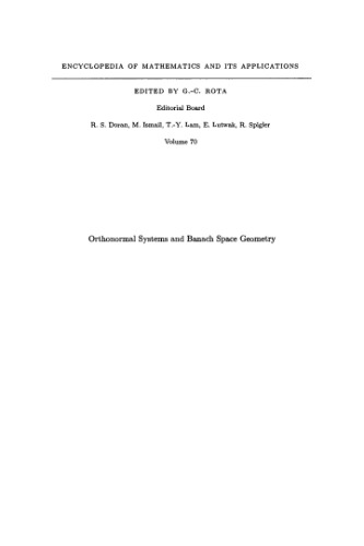 Orthonormal Systems and Banach Space Geometry