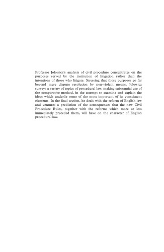 On Civil Procedure