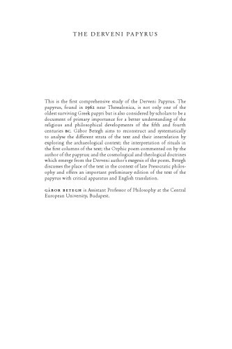 The Derveni Papyrus: Cosmology, Theology and Interpretation
