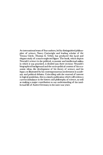 Otto Neurath: Philosophy between Science and Politics