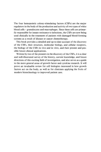 The Hemopoietic Colony-Stimulating Factors: From Biology to Clinical Applications