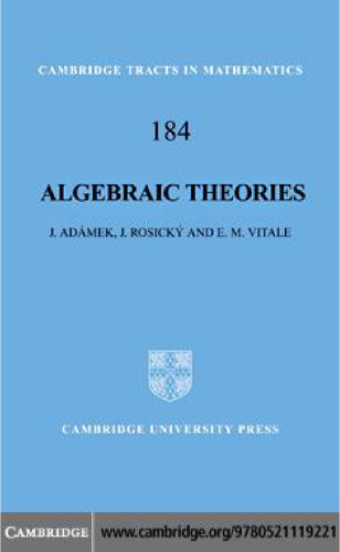 Algebraic theories: a categorical introduction to general algebra
