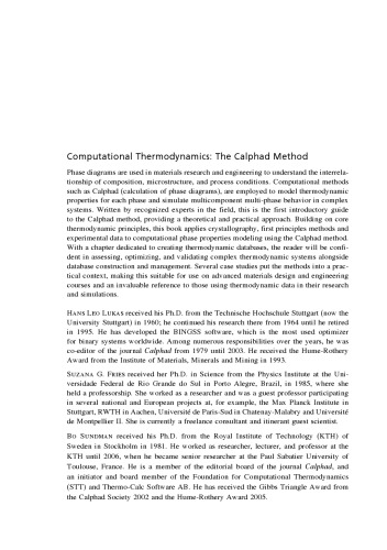 Computational thermodynamics : the CALPHAD method