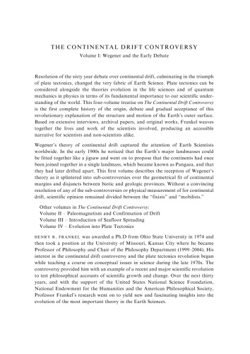 The Continental Drift Controversy: Wegener and the Early Debate Volume 1