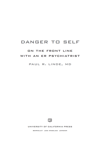 Danger to self on the front line with an ER psychiatrist