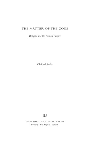 The Matter of the Gods