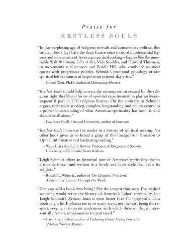 Restless souls: the making of American spirituality