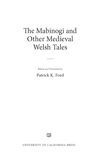 The Mabinogi and Other Medieval Welsh Tales (World Literature in Translation)