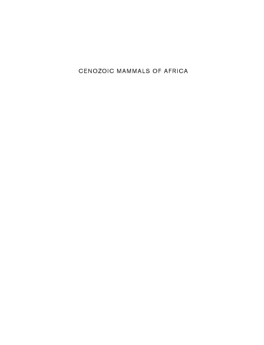 Cenozoic Mammals of Africa