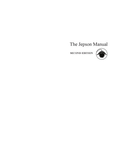 The Jepson Manual: Vascular Plants of California