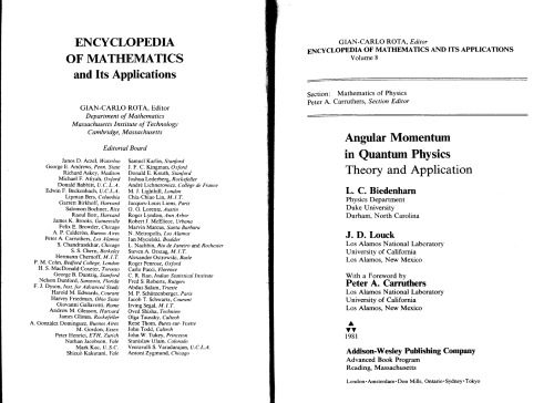 Angular momentum in quantum physics: theory and application