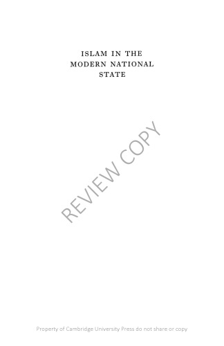 Islam in the Modern National State