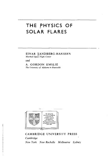 the physics of solar flares