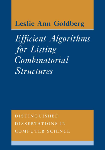 Efficient Algorithms for Listing Combinatorial Structures.
