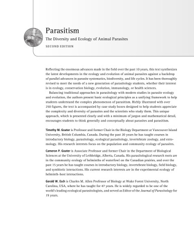 Parasitism: The diversity and ecology of animal parasites