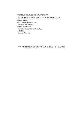 Wave Interactions and Fluid Flows