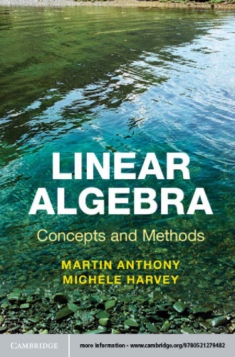 Linear algebra : concepts and methods