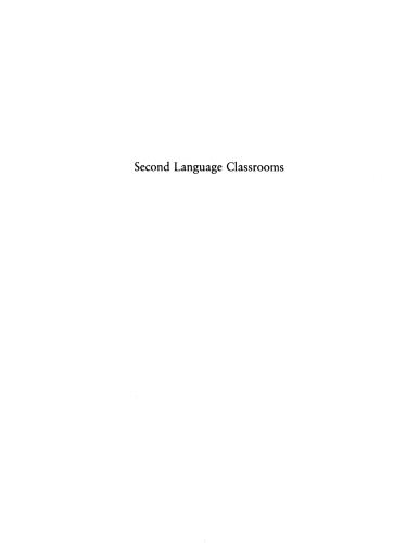 Second language classrooms: research on teaching and learning
