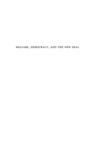 Welfare, Democracy and the New Deal