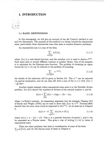 Van der Corput's method of exponential sums