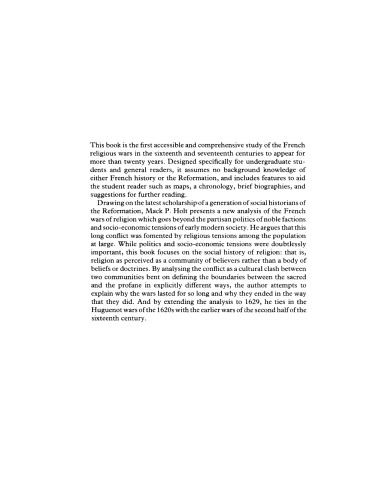 The French wars of religion, 1562-1629