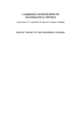 Kinetic Theory in the Expanding Universe