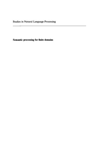 Semantic Processing for Finite Domains