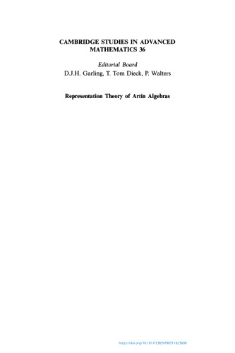 Representation Theory of Artin Algebras