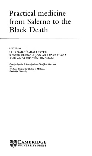 Practical medicine from Salerno to the black death