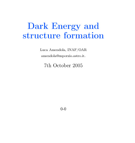 Dark energy